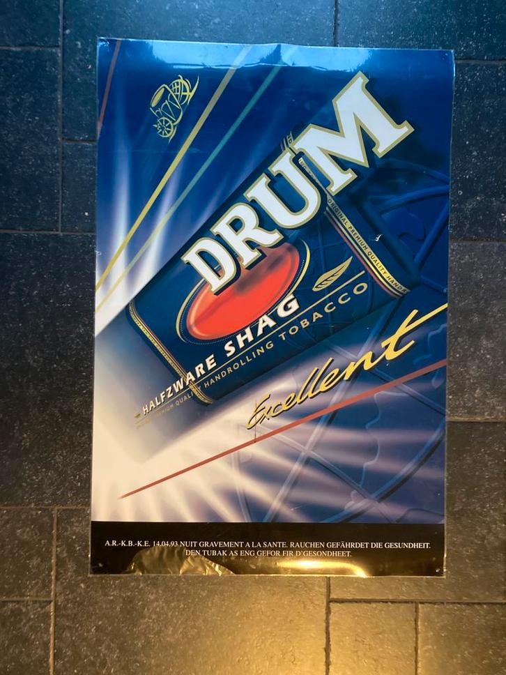 Poster Drum, Verzamelen, Posters, Gebruikt, Reclame, A1 t/m A3, Rechthoekig Staand, Ophalen of Verzenden