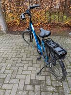 Blauwe elektrische fiets - Amslod Venton E-bike, Gebruikt, 51 tot 55 cm, 30 tot 50 km per accu, Ophalen
