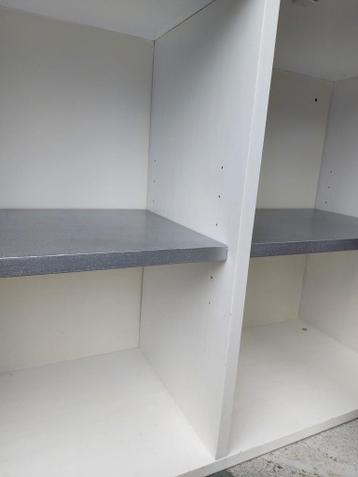 Vitrinekast IVAR (ikea) _ Metallic roze en wit - afbeelding 5