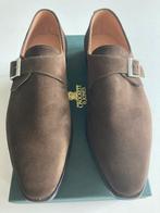 NIEUWE Crockett & Jones Monkton bruin suede loafers maat 42, Kleding | Heren, Bruin, Crockett and Jones, Nieuw, Ophalen of Verzenden