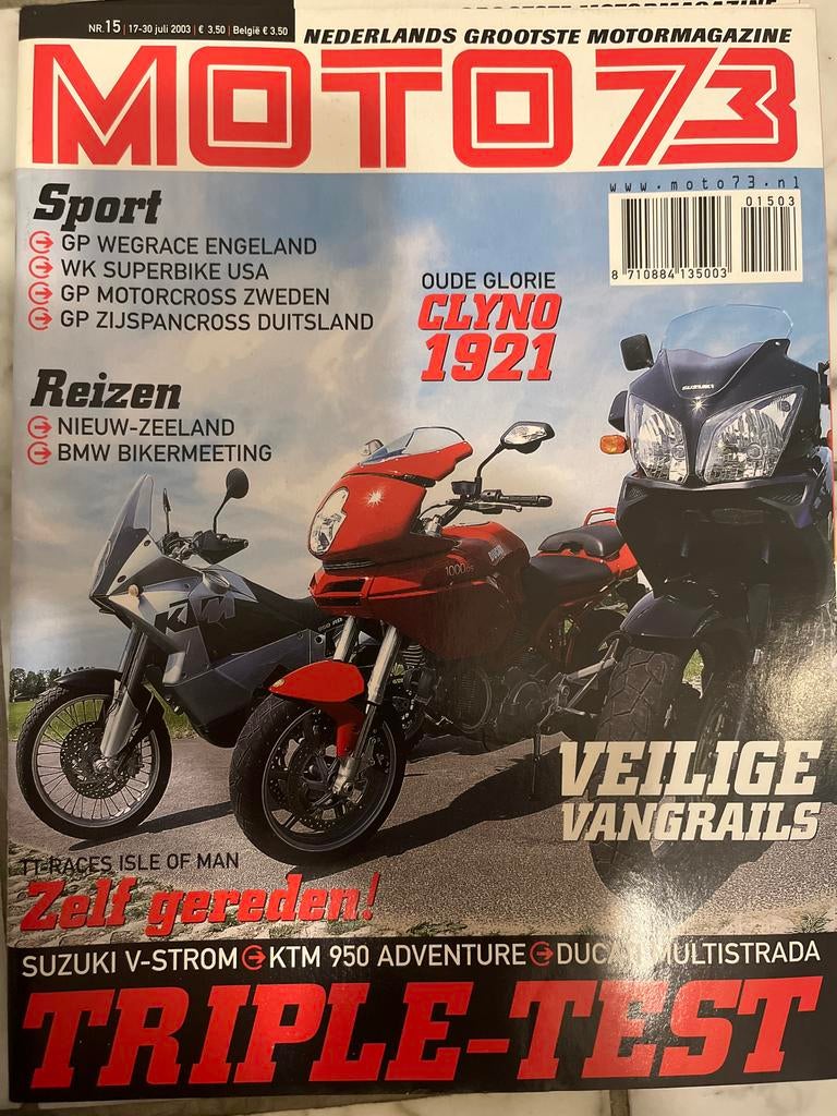 Moto73 nummer 15 - 2003, Ophalen of Verzenden, Gelezen, Algemeen