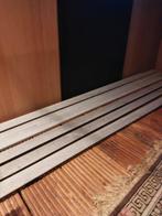 7 Houten plinten grijs, Doe-het-zelf en Verbouw, Plinten en Afwerking, Ophalen, Overige materialen, Gebruikt, Minder dan 100 cm