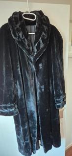Zwarte faux fur jas - Maat L, Ophalen of Verzenden, Zo goed als nieuw, Maat 42/44 (L), Zwart