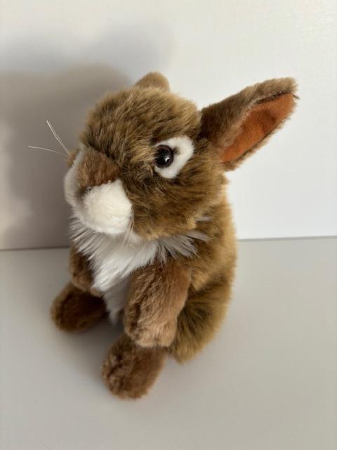 Uni Toys haas konijn, Kinderen en Baby's, Speelgoed | Knuffels en Pluche, Zo goed als nieuw, Konijn, Ophalen of Verzenden
