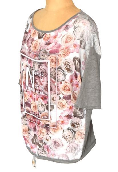 Le Comte satijnen, top, rozes, multicolor, Mt. M, Kleding | Dames, Tops, Zo goed als nieuw, Maat 38/40 (M), Roze, Korte mouw, Verzenden