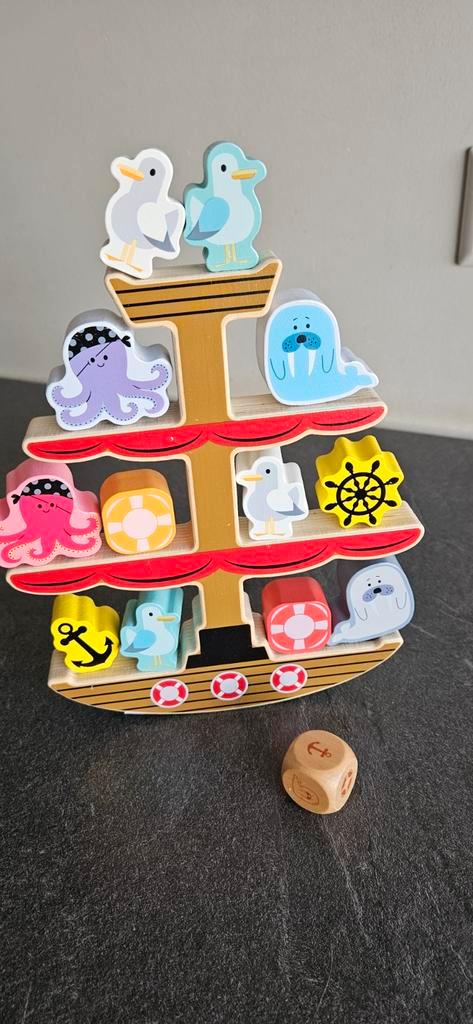 houten balans boot, Kinderen en Baby's, Speelgoed | Houten speelgoed, Zo goed als nieuw, Overige typen, Ophalen of Verzenden