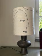 HK Living Tafellamp donkergroene voet, Printed Faces, Huis en Inrichting, Lampen | Tafellampen, Ophalen of Verzenden, Zo goed als nieuw