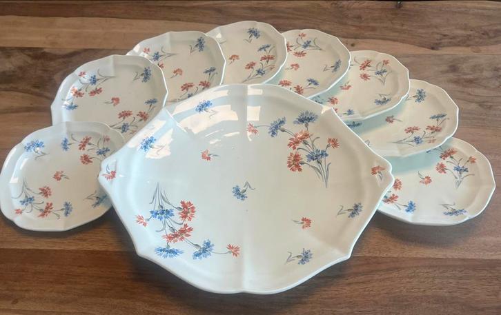 Vintage Société Céramique Maastricht servies ca.1940, Antiek en Kunst, Antiek | Servies compleet, Ophalen of Verzenden
