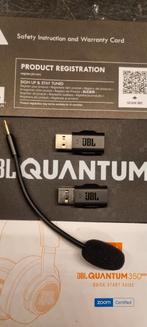 JBL Quantum 350 Dongels & Microfoon, Overige merken, Ophalen of Verzenden, Zo goed als nieuw, Over oor (circumaural)
