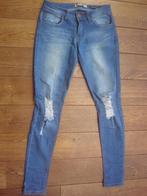 blauwe jeans, Boohoo, maat 36, Gedragen, Boohoo, Blauw, W28 - W29 (confectie 36)