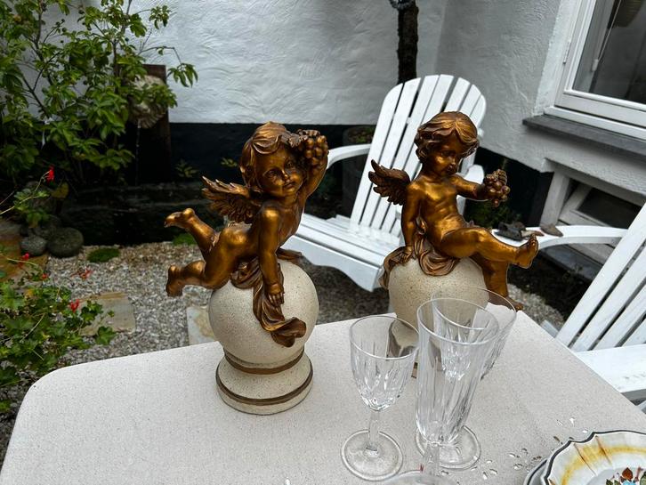 Set van 2 Sierlijke Engel Decoratie, Diversen, Kerst, Gebruikt, Ophalen of Verzenden