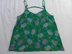 Leuke groene top met bloemen maat 38 / M, Maat 38/40 (M), Ophalen of Verzenden, Zo goed als nieuw, Zonder mouw