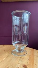 Grote glazen vaas op voet, Ophalen, Overige kleuren, Minder dan 50 cm, Glas
