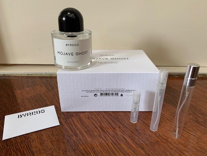 Byredo mojave ghost - 2ml - 5ml - 10ml, Sieraden, Tassen en Uiterlijk, Uiterlijk | Parfum, Nieuw, Ophalen of Verzenden