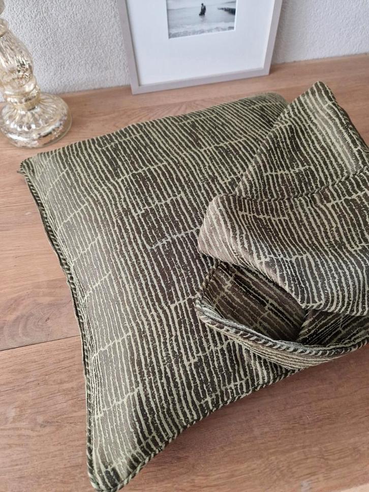 2x Woonkussen-overtrek 50x50cm / Ikea Nieuw!, Huis en Inrichting, Woonaccessoires | Kussens, Nieuw, Groen, Vierkant, Ophalen of Verzenden