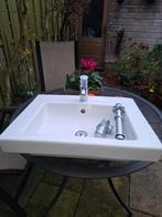 Wasbak vilerroy en boch keramik, hansgroche kraan en afvoer, Huis en Inrichting, Badkamer | Badkamermeubels, Ophalen, Gebruikt