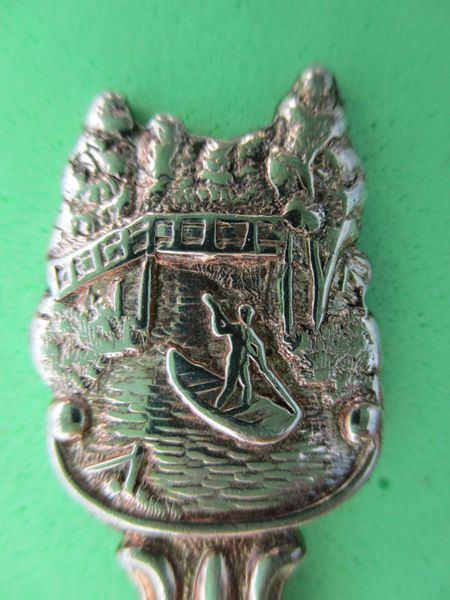 (A1777) Giethoorn punter, Verzamelen, Porselein, Kristal en Bestek, Gebruikt, Bestek, Overige materialen, Ophalen of Verzenden