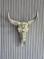Gouden decoratieve schedel/hoorn - skull - buffalo bohemian, Ophalen of Verzenden, Zo goed als nieuw
