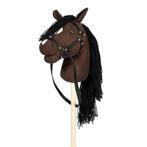 Luxe Hobby Horse Stokpaard met open mond en staart | Kleur B, Ophalen of Verzenden, Nieuw