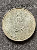 Australische ronde munt van 50 cent uit 1966 80% zilver, Ophalen of Verzenden, Overige landen, Zilver