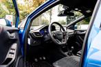 Ford Puma 1.0i Hybrid 155pk ST-Line X First Edition | NL aut, Keurmerk '100% Onderhouden', 65 €/maand, Blauw, Leder en Stof