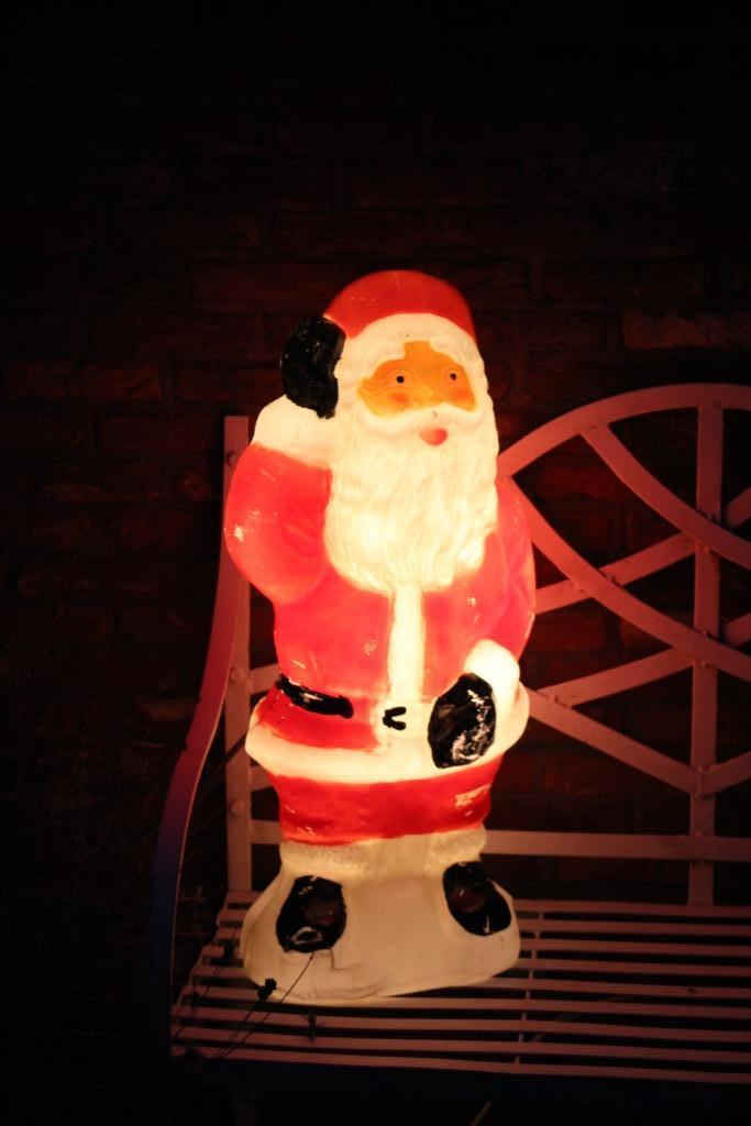 kerstman vintage verlichte blown mould, Diversen, Kerst, Gebruikt, Ophalen of Verzenden