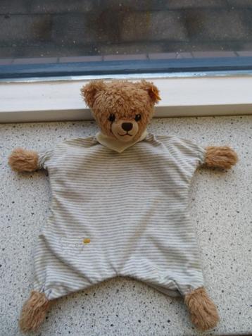 Knuffeldoek Baby slaap zacht beer merk Steiff Knopf im Ohr beschikbaar voor biedingen