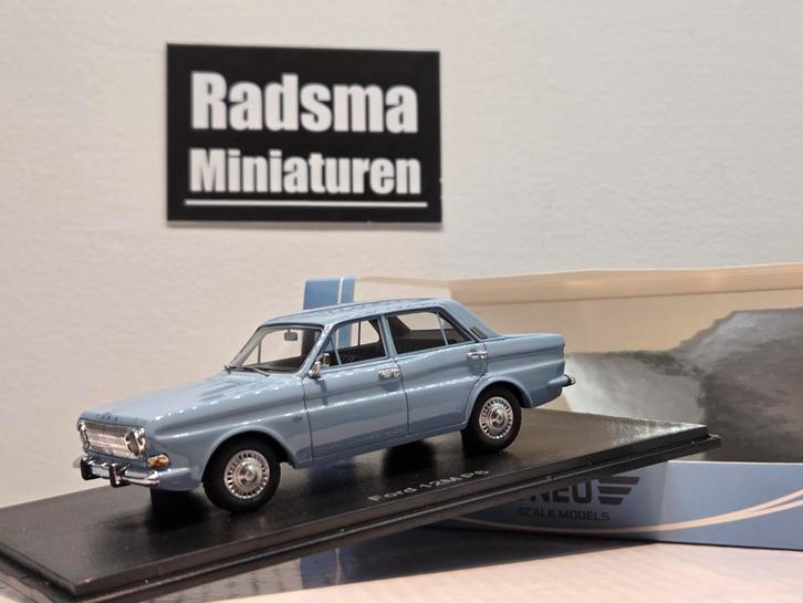 Ford 12M ( Taunus ) P6 - Lichtblauw - 1:43 Neo Scale Models, Hobby en Vrije tijd, Modelauto's | 1:43, Nieuw, Auto, Overige merken