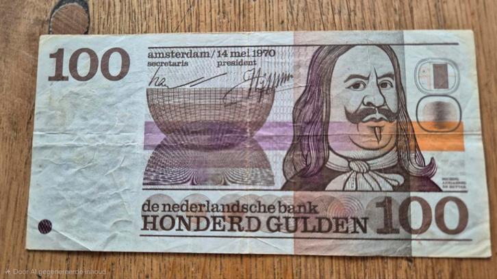 Oude 100 Gulden biljet - 1970, Postzegels en Munten, Bankbiljetten | Nederland, Los biljet, 100 gulden, Ophalen of Verzenden
