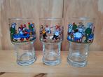 3 vintage Suske en Wiske glazen limonade glas, Gebruikt, Ophalen of Verzenden, Suske en Wiske, Gebruiksvoorwerp