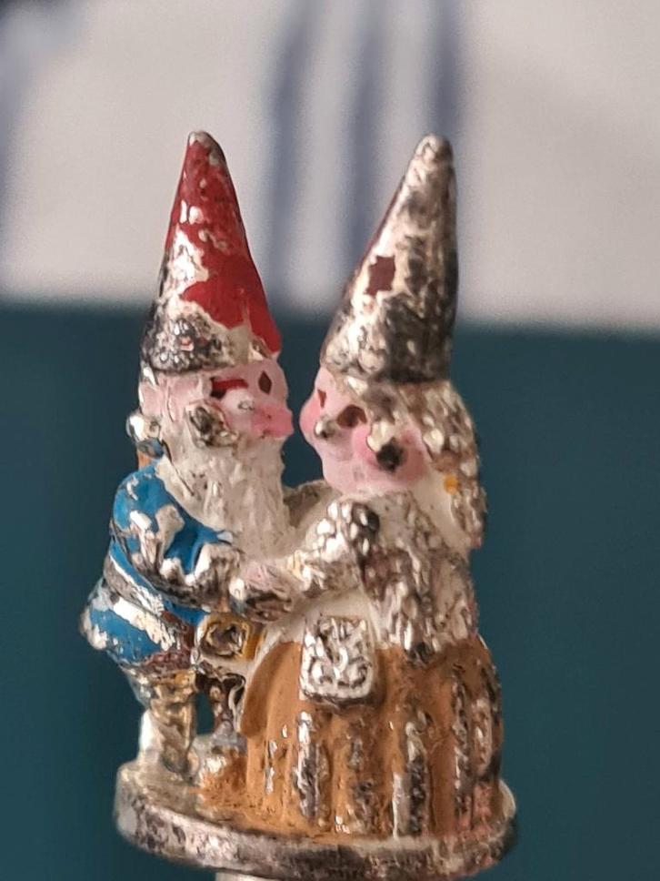 Vintage W.a.p.w  mikado s.pl theelepel dansende kabouters, Verzamelen, Efteling, Gebruikt, Gebruiksvoorwerp, Ophalen of Verzenden