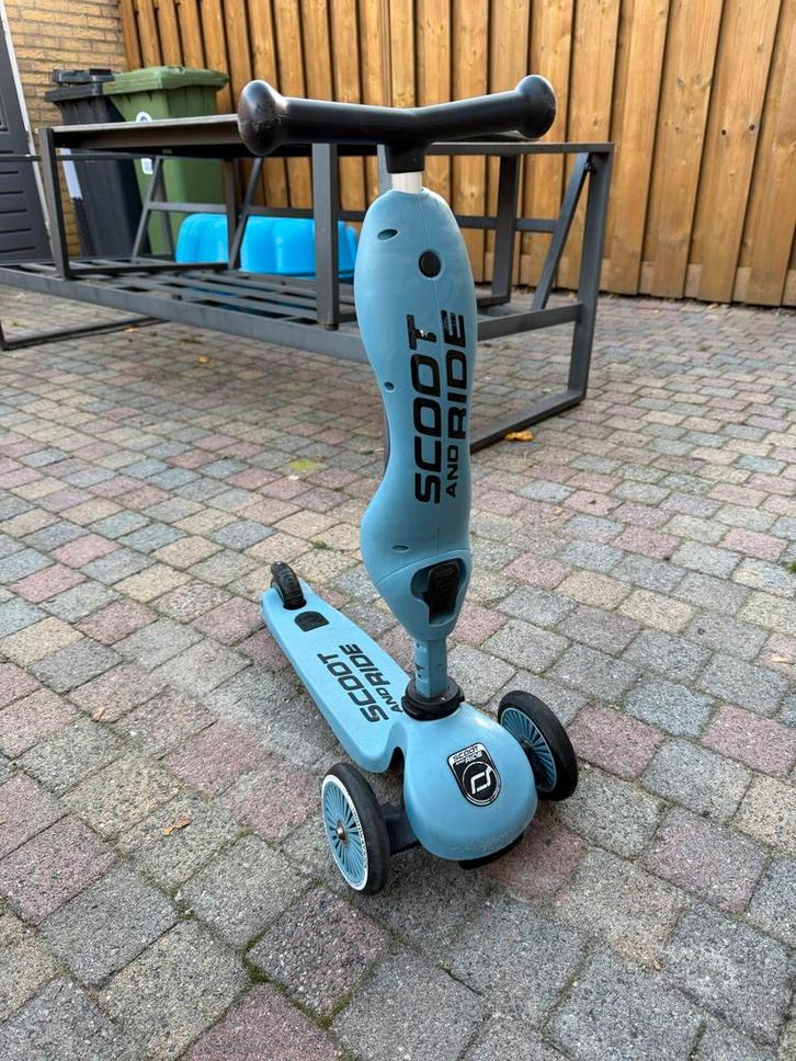 Scoot & Ride Highwaykick 1 - Loopfiets/Step, Kinderen en Baby's, Speelgoed | Buiten | Voertuigen en Loopfietsen, Gebruikt, Loopfiets