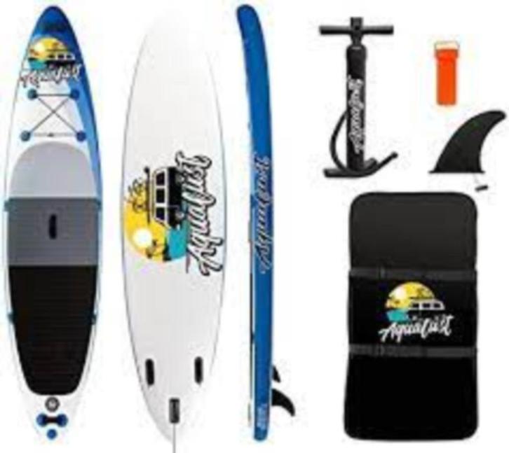 NIEUW Aqualust SUP 10.6 komplete set in blauw +verzenden, Watersport en Boten, Suppen, Nieuw, Ophalen of Verzenden