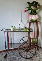 Faux Bamboo bar cart trolley serveerwagen antiek, Ophalen