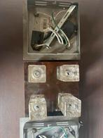 Moderne Wandlamp met Glazen Kubussen, Ophalen of Verzenden, Gebruikt, Glas