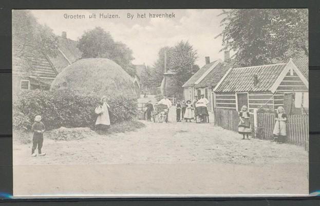 Huizen 1920 Havenhek Reprint Ansichtkaart m-44a jdu, Verzamelen, Ansichtkaarten | Nederland, Ongelopen, Noord-Holland, 1920 tot 1940