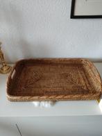 Groot rotan rechthoekig Dienblad uit Birma/Myanmar, Ophalen of Verzenden, Zo goed als nieuw, Rechthoekig, Overige materialen