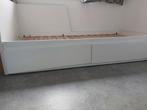 Ikea Flekke bedbank uitschuifbed wit 80/160x200, Ophalen, Ikea Flekke wit, Wit, Tweepersoons