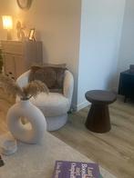 Keramieken bijzettafel bruin, Huis en Inrichting, Tafels | Bijzettafels, Overige materialen, Minder dan 55 cm, Rond, Zo goed als nieuw