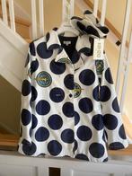 Kenzo regenjas lente jas lakjas wit met blauwe stippen 152!, Kenzo, Meisje, Nieuw, Ophalen of Verzenden
