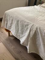 Bedrok boxspring ikea  160x200 (bed skirt), Wit, Tweepersoons, Ophalen of Verzenden, Zo goed als nieuw
