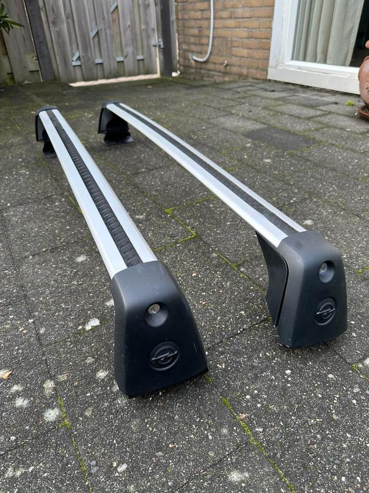 Opel Astra K dakdragers, Auto diversen, Dakdragers, Zo goed als nieuw, Ophalen