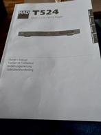 Nad t524 handleiding, Ophalen of Verzenden, Zo goed als nieuw, Overige merken