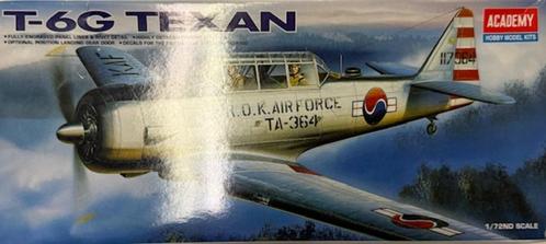 Coelianmodels, Academy 1662, T-6G Texan, 1/72, € 12,99, Hobby en Vrije tijd, Modelbouw | Vliegtuigen en Helikopters, Nieuw, Vliegtuig