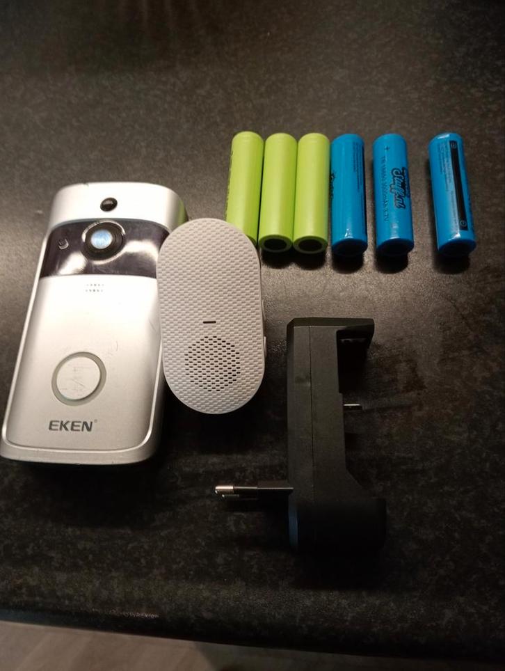 Eken V5 Deurbel met Camera - Overcompleet, Doe-het-zelf en Verbouw, Alarmsystemen, Zo goed als nieuw, Compleet systeem, Beweging