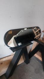 Prachtige grote spiegel 150 x 40 cm met zwarte rand., Ophalen, Minder dan 50 cm, Nieuw, Minder dan 100 cm