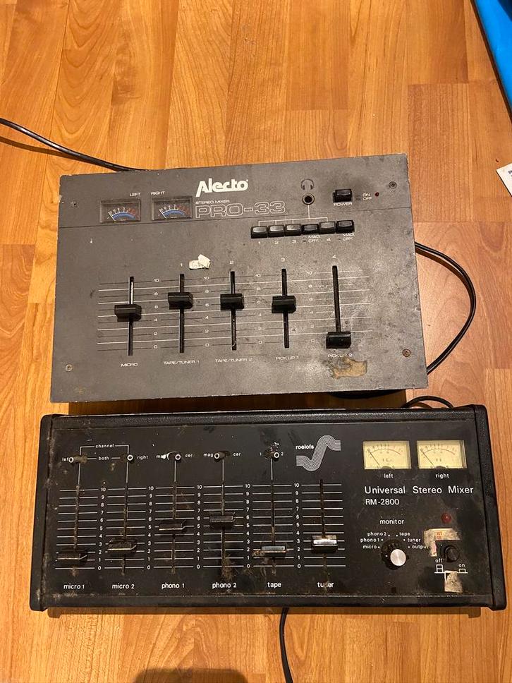 2 mengpanelen Roelofs en Alecto goedwerkende, Muziek en Instrumenten, Mengpanelen, Zo goed als nieuw, Ophalen of Verzenden