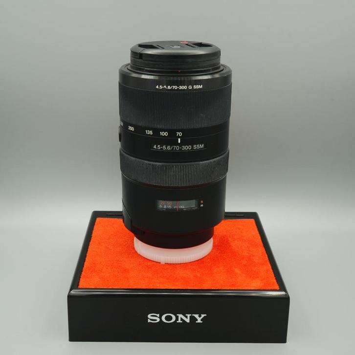Sony 70-300mm F4.5-5.6 G SSM A-mount Fullframe met zonnekap, Audio, Tv en Foto, Fotografie | Lenzen en Objectieven, Zo goed als nieuw