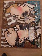 Schilderij van Kuijfje en Barabas, Antiek en Kunst, Kunst | Schilderijen | Modern, Ophalen of Verzenden