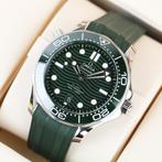 Omega Seamaster Diver 300m Green 42 (99% NIEUW/ 2024), Staal, Polshorloge, Kunststof, Ophalen of Verzenden